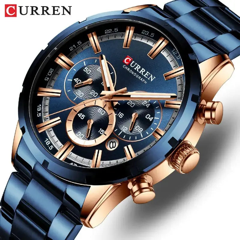 CURREN Top Brand Luxury Sports Quartz Mens Watche-Baldwens