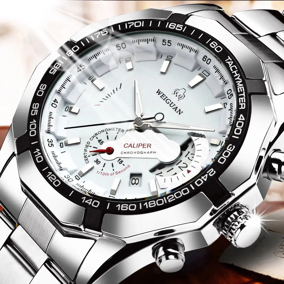 Casual Sport Watches Chronograph Wristwatch Automatic business Movement  Imported Mechanical Waterproof Luminous product-Baldwens