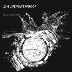 Casual Sport Watches Chronograph Wristwatch Automatic business Movement  Imported Mechanical Waterproof Luminous product-Baldwens