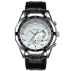 Casual Sport Watches Chronograph Wristwatch Automatic business Movement  Imported Mechanical Waterproof Luminous product-Baldwens