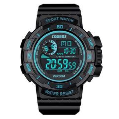Cool Luminous Men Sport Watch High-end Silicone Strap Military Wrist Watch-Baldwens