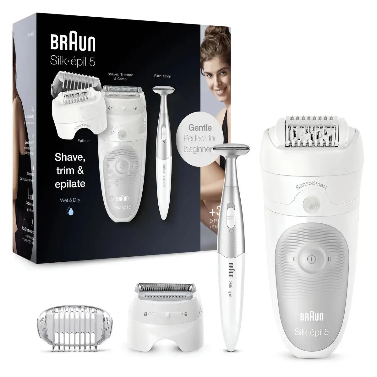 Electric Hair Remover Braun Silk-épil 5 5805-Braun