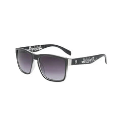 Fashion Wrap Square Frame Retro Decorative Photochromic Sunglasses Women Men Versatile Pattern Frame Sunglasses For Adults-Baldwens
