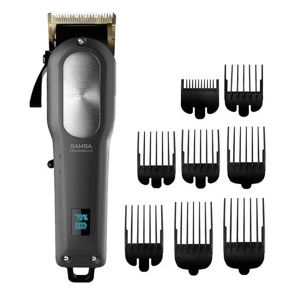 Hair Clippers Cecotec Bamba Precision Care Pro Clipper Titanium Go 2000 mAh Black Cecotec