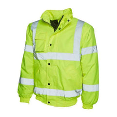 Hi Viz Safety Bomber Jacket Yellow-Honesty Sales