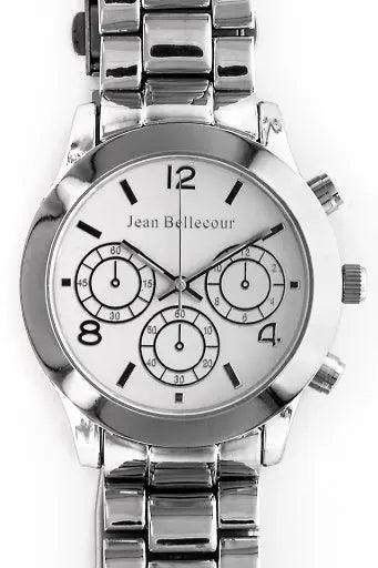 Jean Bellecour Watch Technico Silver Black Chrono Jean Bellecour