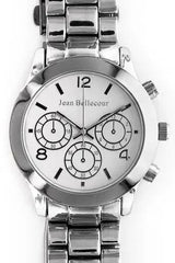 Jean Bellecour Watch Technico Silver Black Chrono Jean Bellecour