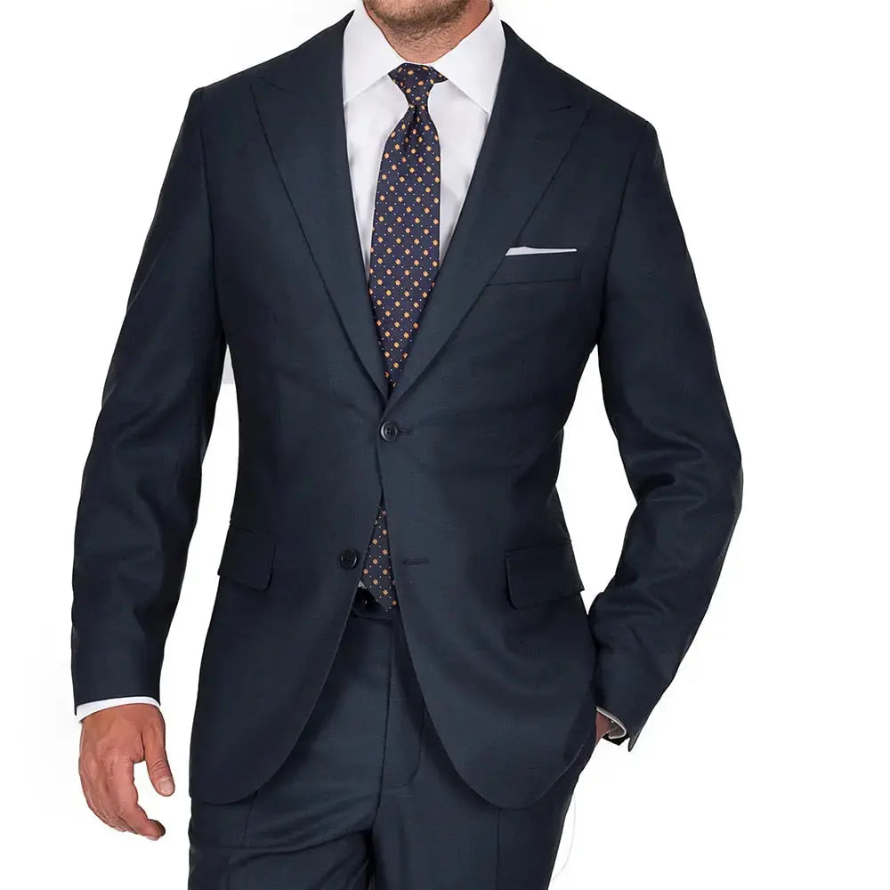 Luxury 100% Silk Super 120 Pure Wool Suits Tailor Made Suits-Baldwens