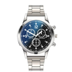Luxury Men's Business Quartz Watches Stainless Steel Round Dial Casual Watch Man Watches 2021 Modern Classic Horloges Mann #S30-Baldwens