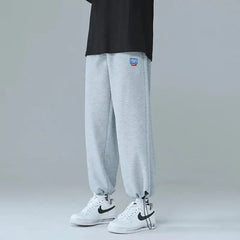 Male Slim small foot sports pants nine-stroke leg pants-Baldwens