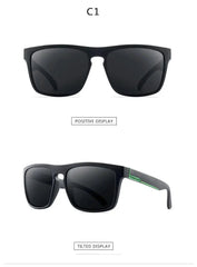 Men Classic Design Mirror Square Sunglasses-Baldwens