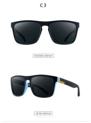 Men Classic Design Mirror Square Sunglasses-Baldwens
