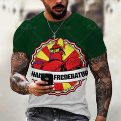 Men Monogram Printed T-shirt-Baldwens