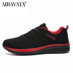 Men Women Knit Sneakers Breathable Athletic Running Walking Gym Shoes-Baldwens