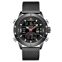 NAVIFORCE Men Luxury Leather Waterproof Quartz Wristwatch-Naviforce
