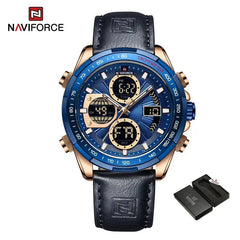 NAVIFORCE Military Chronograph Watches for Men-Baldwens