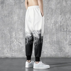 Nine points trend INS thin section wild men's casual pants-Baldwens