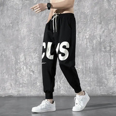 Nine points trend INS thin section wild men's casual pants-Baldwens