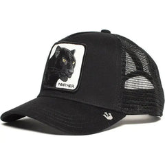 Panther Mesh Cap Summer Baseball Cap Anime Gorilla FREEDOM Black Trucker Hat Shark Toucan Dad Hat Net Snapback Women Men-Baldwens