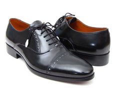 Paul Parkman Men's Captoe Oxfords Black Dress Shoes (ID#78RG61) - Honesty Sales