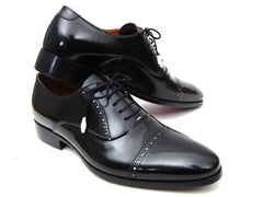 Paul Parkman Men's Captoe Oxfords Black Dress Shoes (ID#78RG61) - Honesty Sales