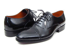Paul Parkman Men's Captoe Oxfords Black Dress Shoes (ID#78RG61) - Honesty Sales