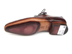 Paul Parkman Men's Captoe Oxfords Brown Hand Painted Shoes (ID#5032-BRW) - Honesty Sales