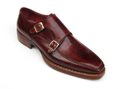 Paul Parkman Men's Double Monkstrap Goodyear Welted Shoes (ID#061-BRD) - Honesty Sales