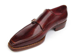 Paul Parkman Men's Double Monkstrap Goodyear Welted Shoes (ID#061-BRD) - Honesty Sales