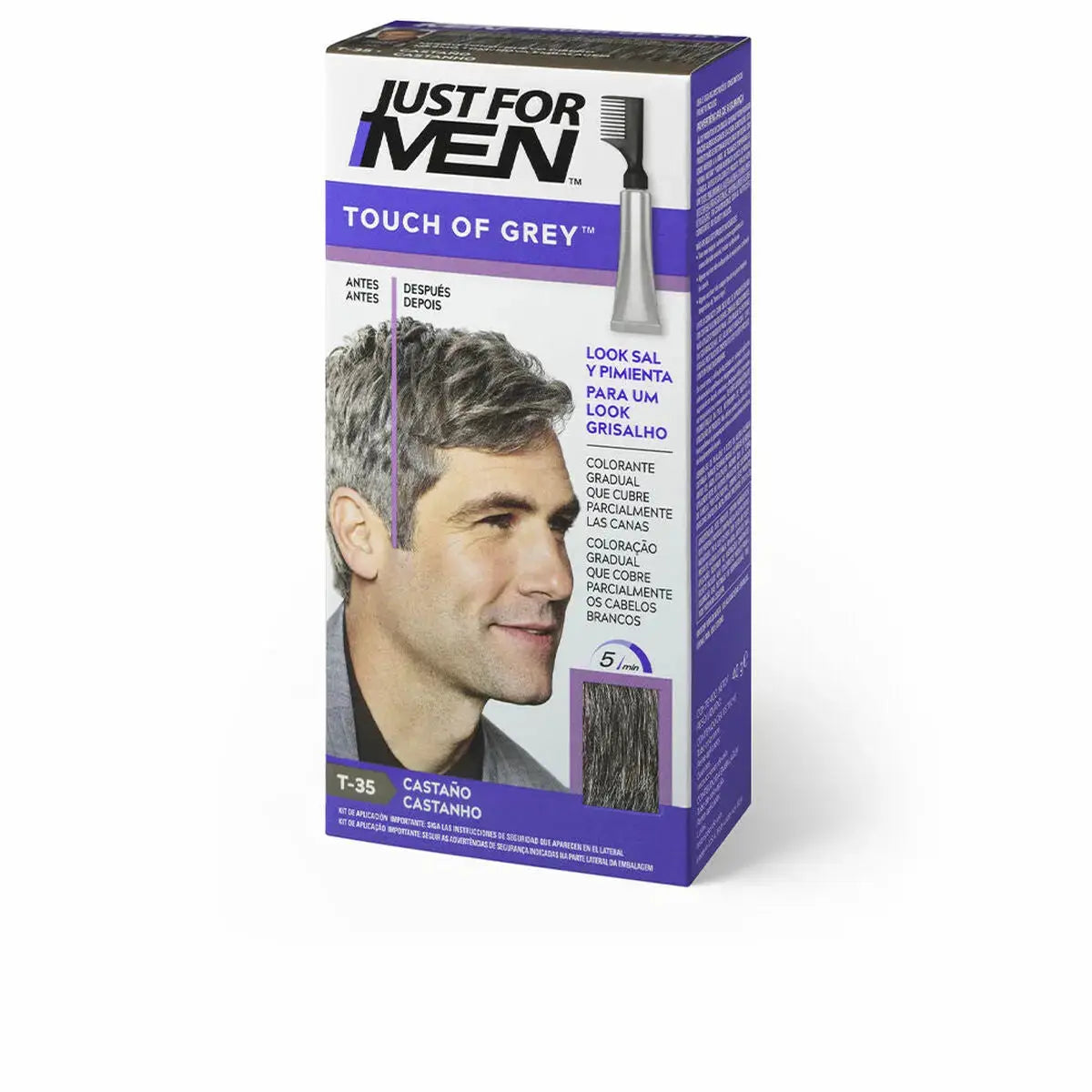 Permanent Dye Just For Men Touch of Grey Brown (40 g)-Just For Men