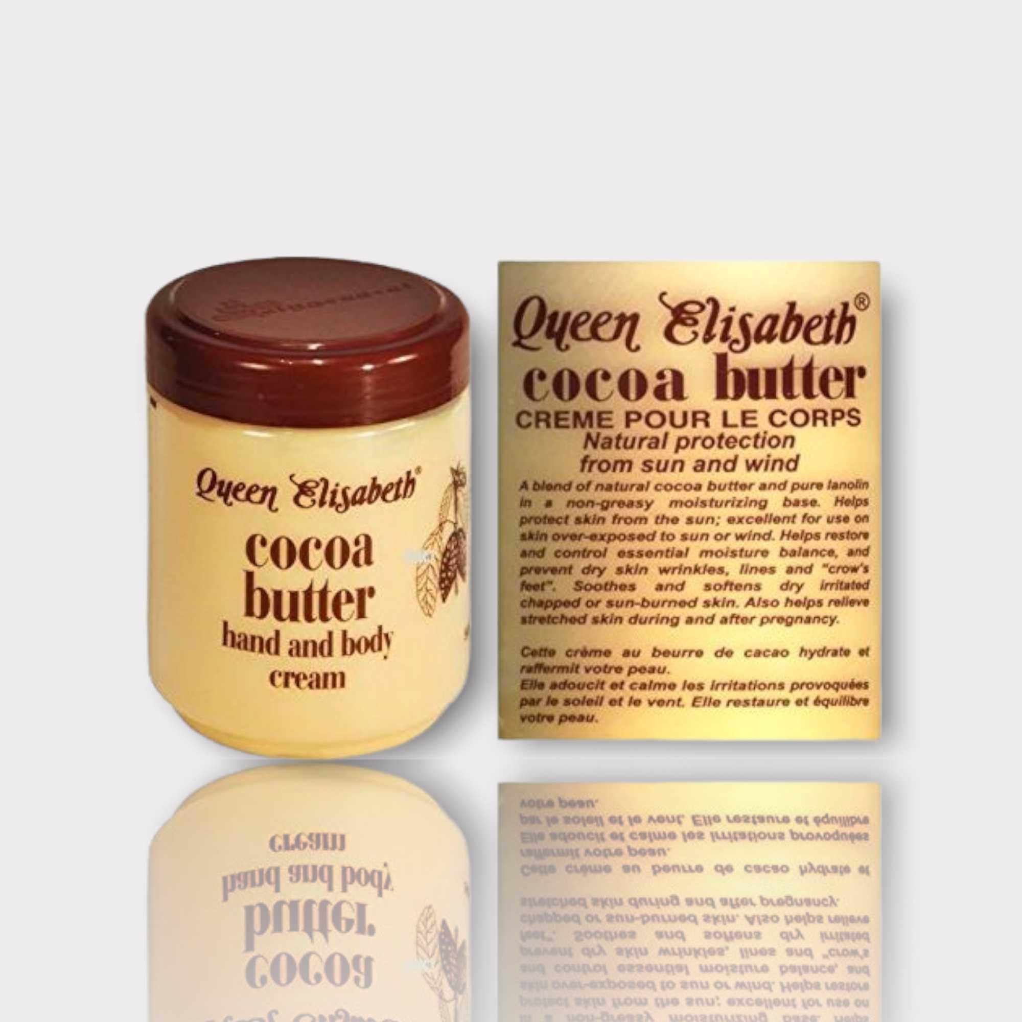 Queen Elizabeth Cocoa butter hand and body cream 500g Honesty Sales