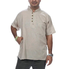 Solid Color loose Shirt - Men's Casual Loose Solid Color Short Sleeves T-Shirts-Baldwens
