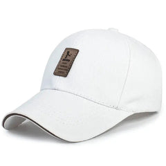 Solid Cotton Adjustable Snapback Structured Baseball Cap-Baldwens