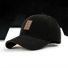 Solid Cotton Adjustable Snapback Structured Baseball Cap-Baldwens