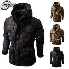 Waterproof Camouflage Outdoor Blazer Multifunctional Hooded Jacket-Baldwens