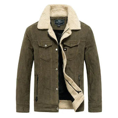 Winter tooling men's jacket plus velvet thick coat -Baldwens