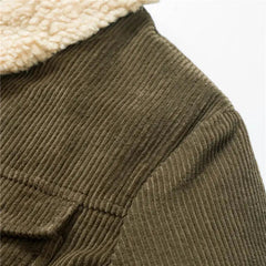 Winter tooling men's jacket plus velvet thick coat -Baldwens